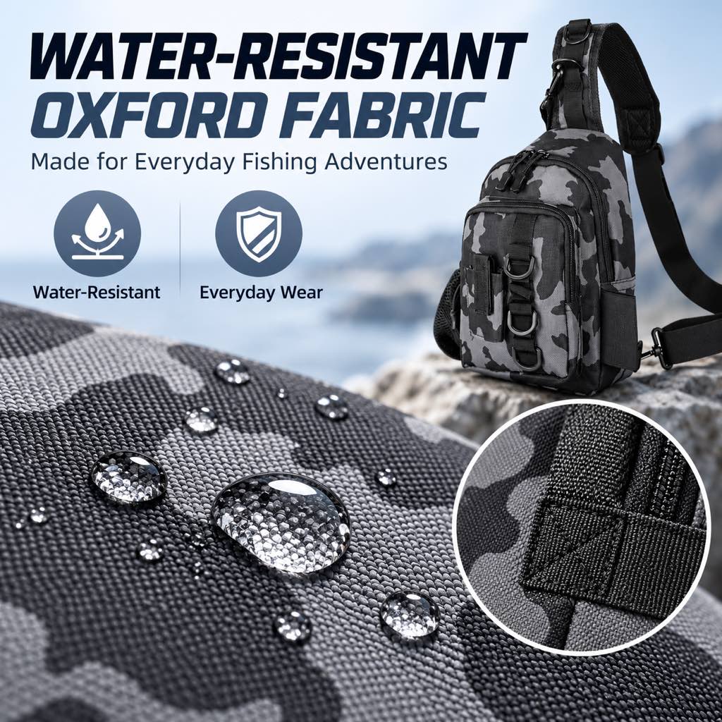 Water-resistant Oxford fabric fishing bag