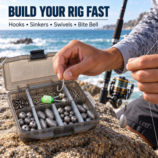 Saltwater terminal tackle kit for faster rig setup