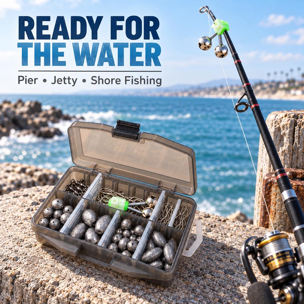 Terminal tackle kit for pier jetty and shore fishing