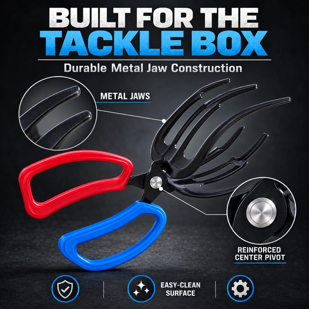 Durable metal jaws and reinforced center pivot