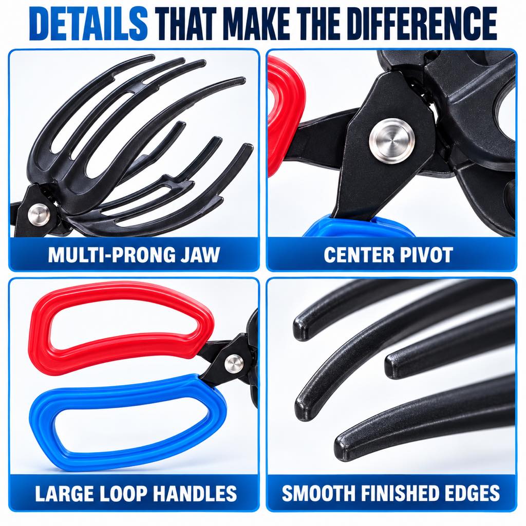 Metal fish gripper tongs product details