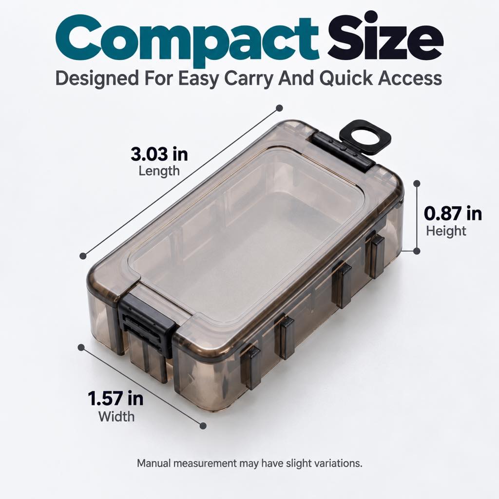 Magnetic micro tackle box product specifications