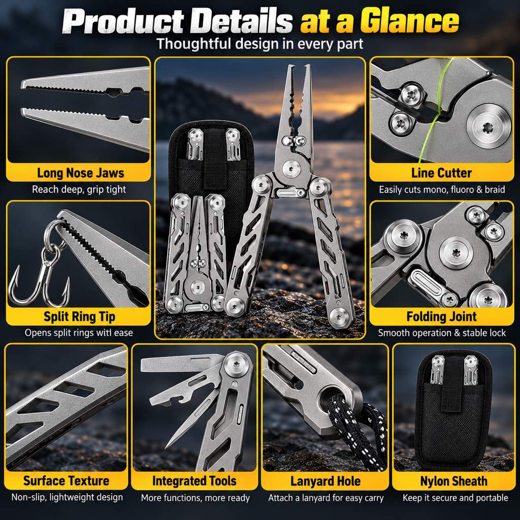 Folding fishing pliers product details