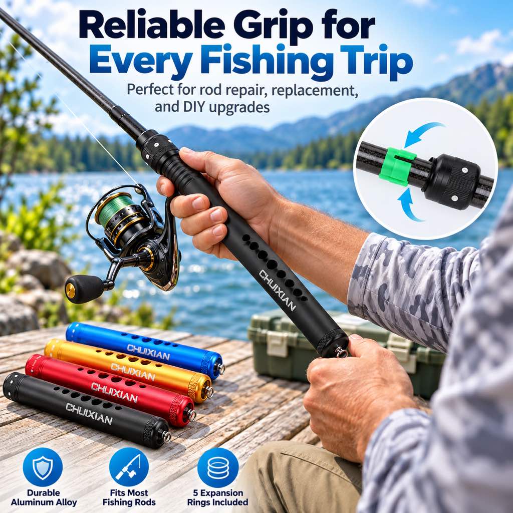 Fishing rod replacement handle lifestyle image