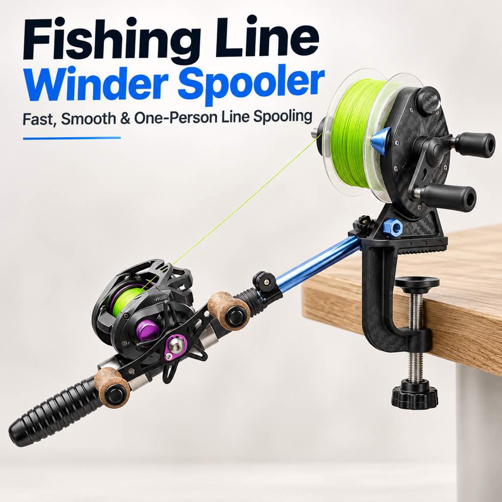 Fishing line winder spooler feature image