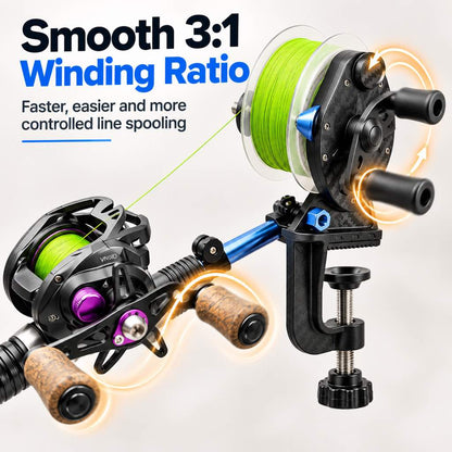 3 to 1 fishing line winder ratio