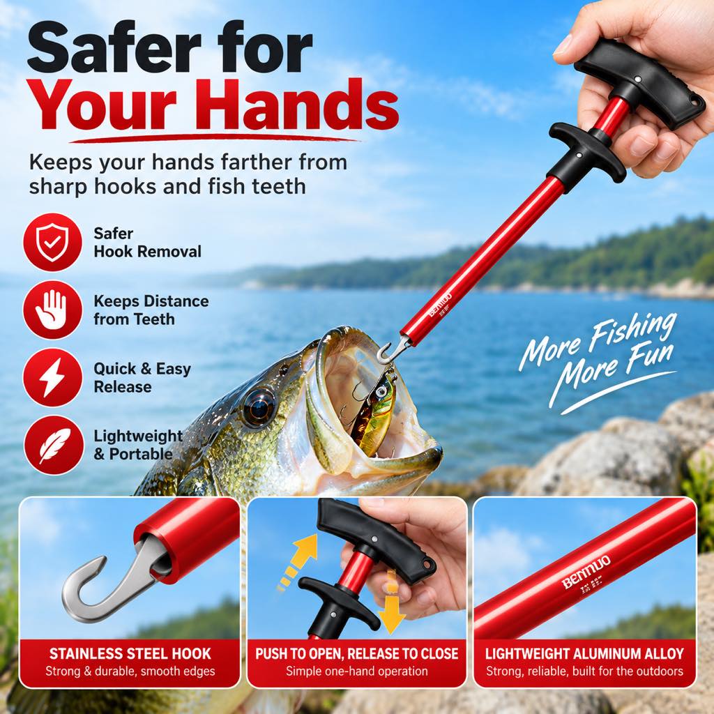 Safer fishing hook removal tool