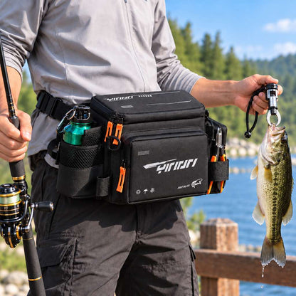 Black fishing waist bag