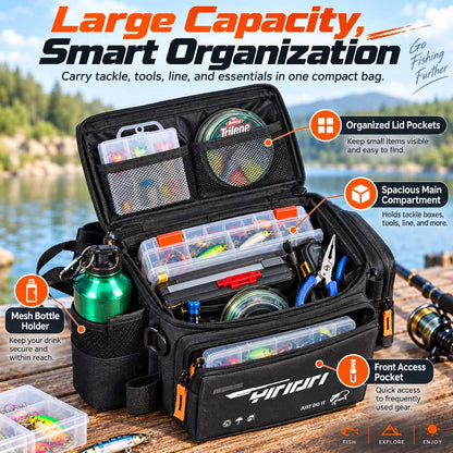 Large-capacity fishing waist bag storage