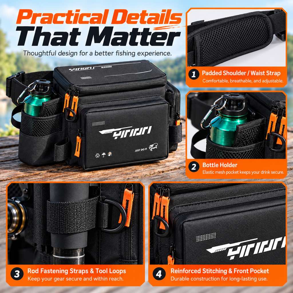 Fishing waist bag product details