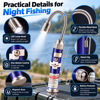 Magnetic fishing bait light practical details
