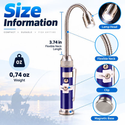 Fishing bait light size information