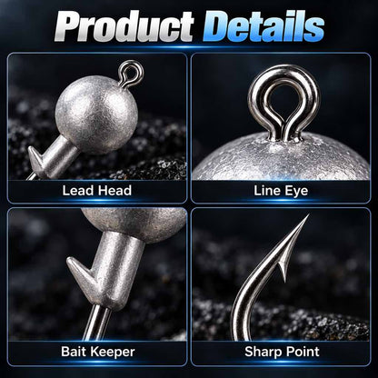 Lead jig head hook product details