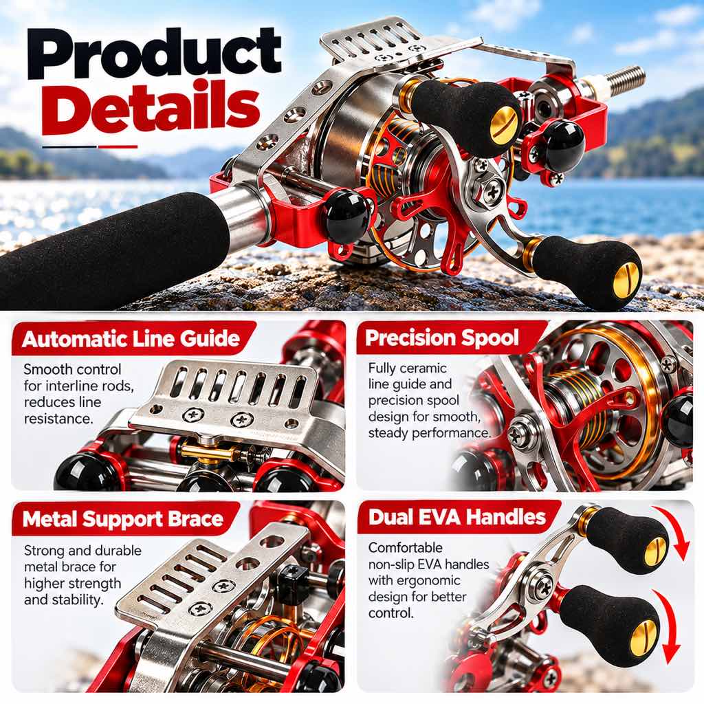Automatic inner-line fishing reel product details