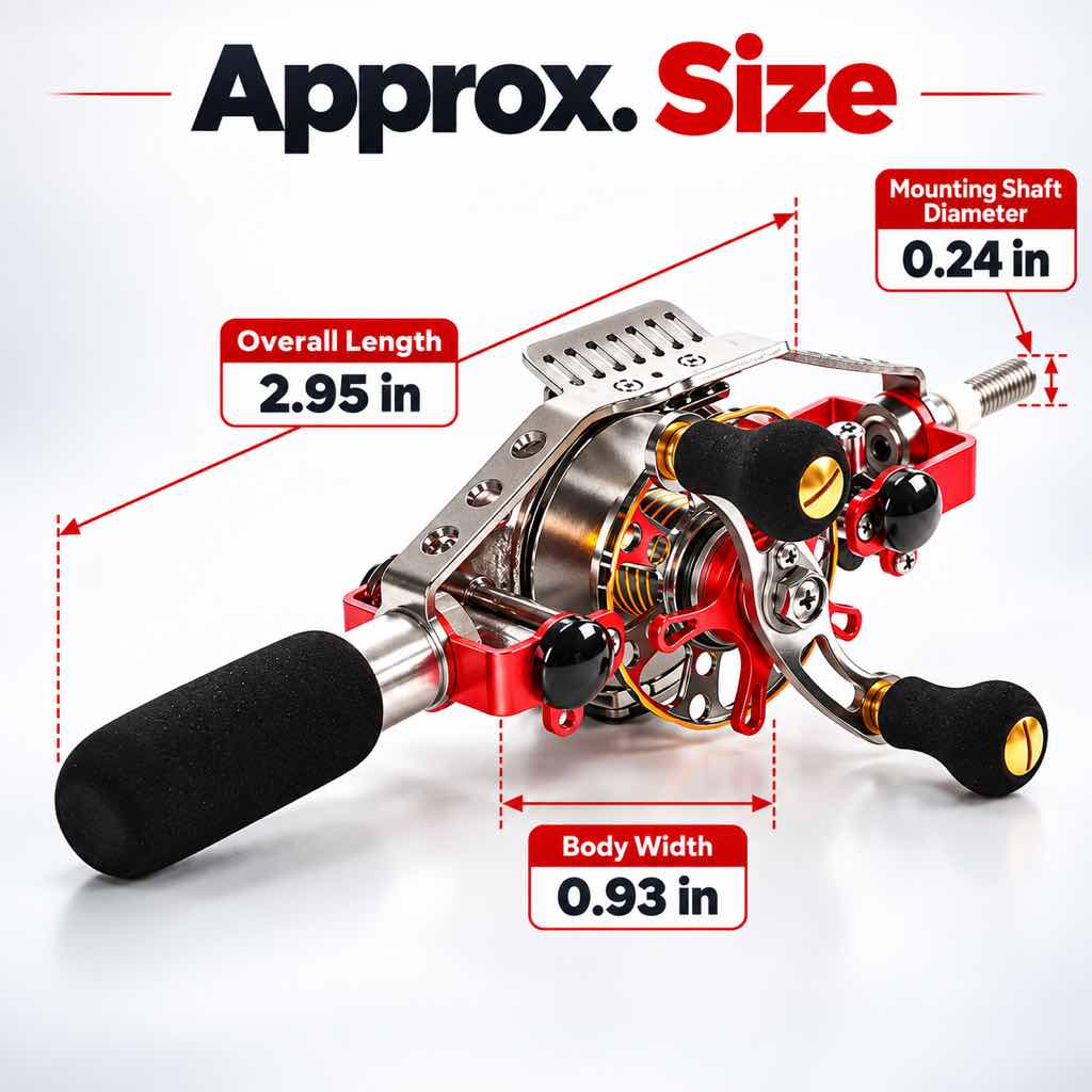 Automatic inner-line fishing reel size guide