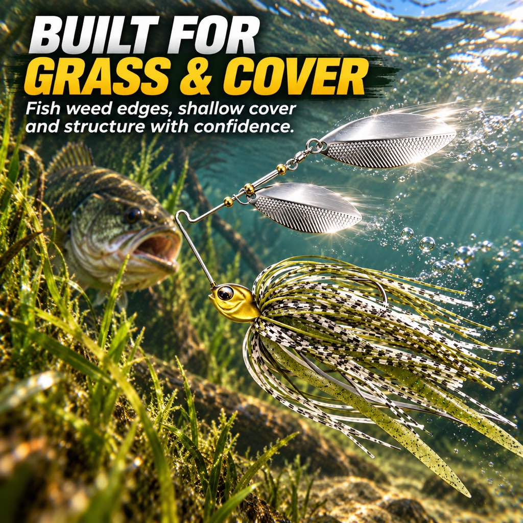 Spinnerbait for grass and shallow cover