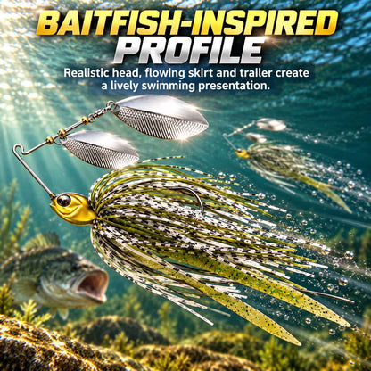 Baitfish-inspired spinnerbait profile