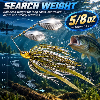 5/8 oz spinnerbait search weight