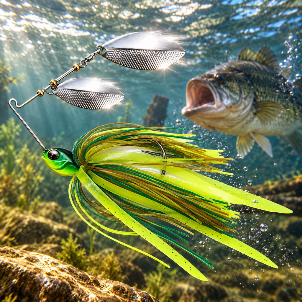 Fire Tiger 5/8 oz double willow spinnerbait 3-pack