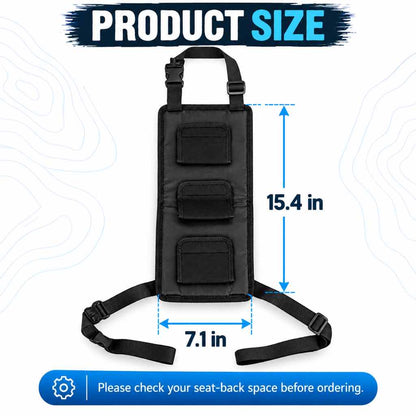 Car seat fishing rod holder size 15.4 by 7.1 inches