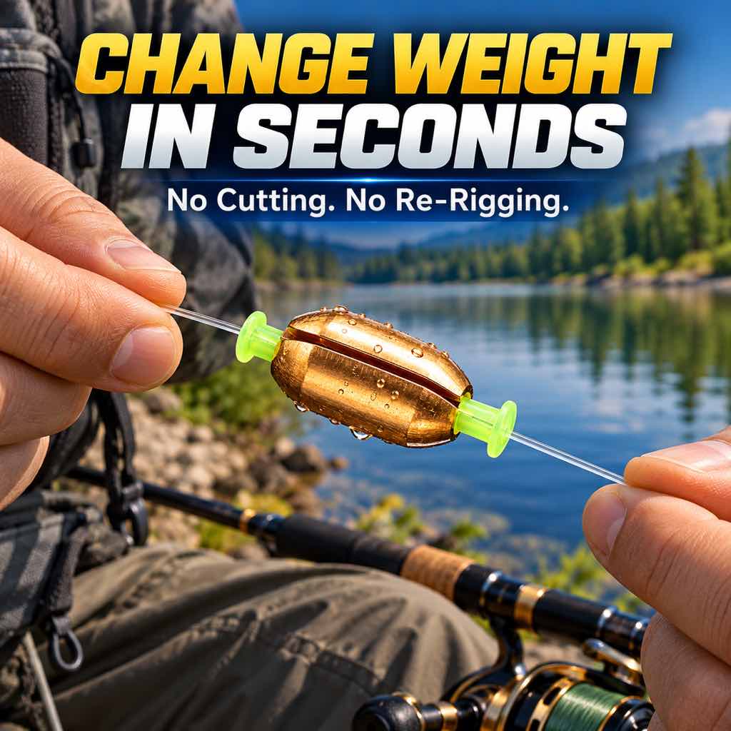 No-cut fishing sinker installation on an existing line