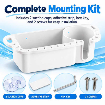 Boat fishing tackle organizer with cup holder — Image 5